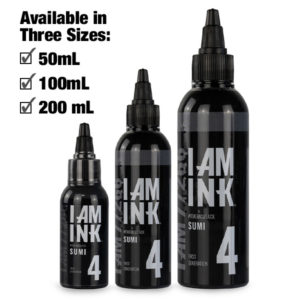 black sumi 4 tattoo ink 50 mL 100 mL 200 mL